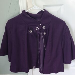 Purple Short Sleeve Jacket